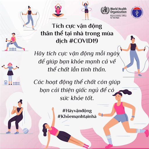 Đường link hướng dẫn tập thể dục, thể thao tại nhà