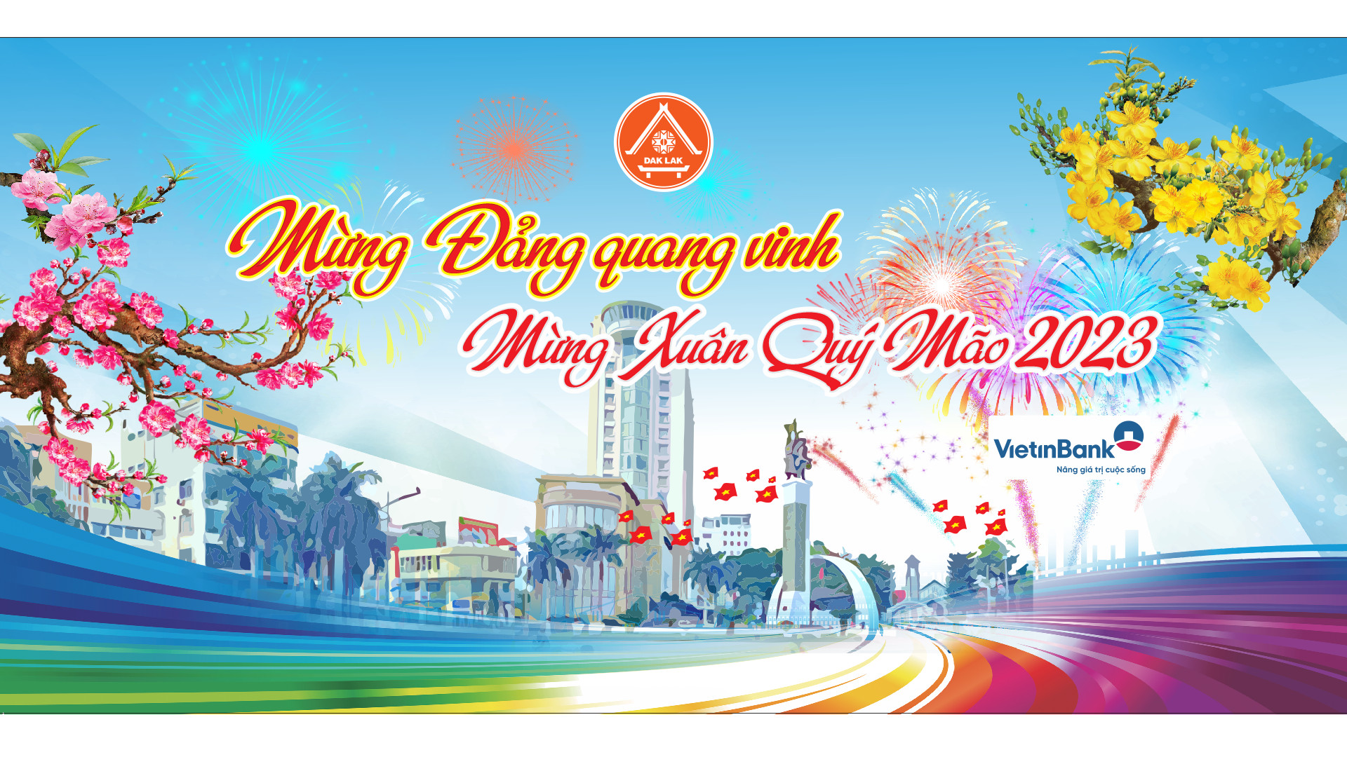 Chương trình nghệ thuật và bắn pháo hoa với chủ đề: “Mừng Đảng quang vinh, Mừng Xuân Quý Mão 2023